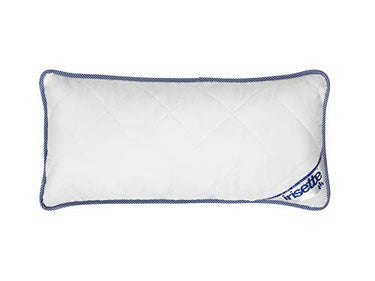 Irisette Body Contour Kopfkissen 2er-Set 40x80 cm mit abnehmbarem Bezug aus Softer Microfaser, waschbar bis 60°C, weiß/blau, Öko-Tex Zertifiziert, produziert nach deutschem Qualitätsstandard im Sale